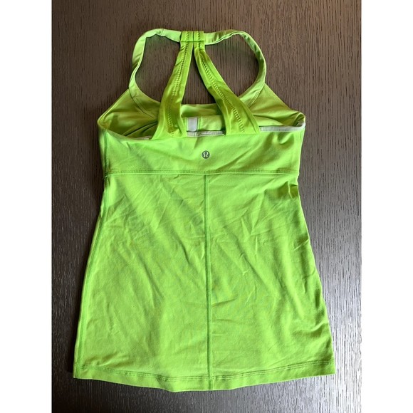 Lululemon Women's Scoop Me Up Tank II In Zippy Neon Green Sz 4 - Picture 2 of 4